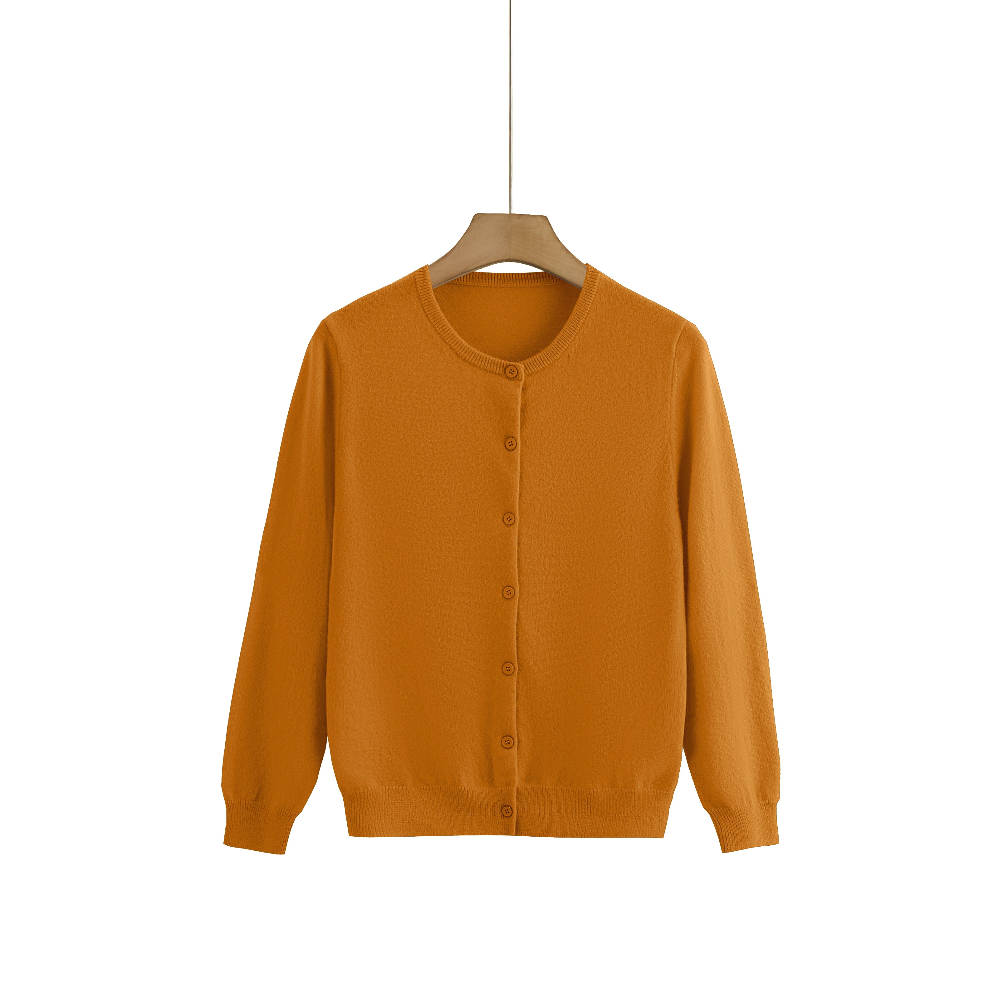 Cashmere Round-Neck Cardigan — Colour Edit