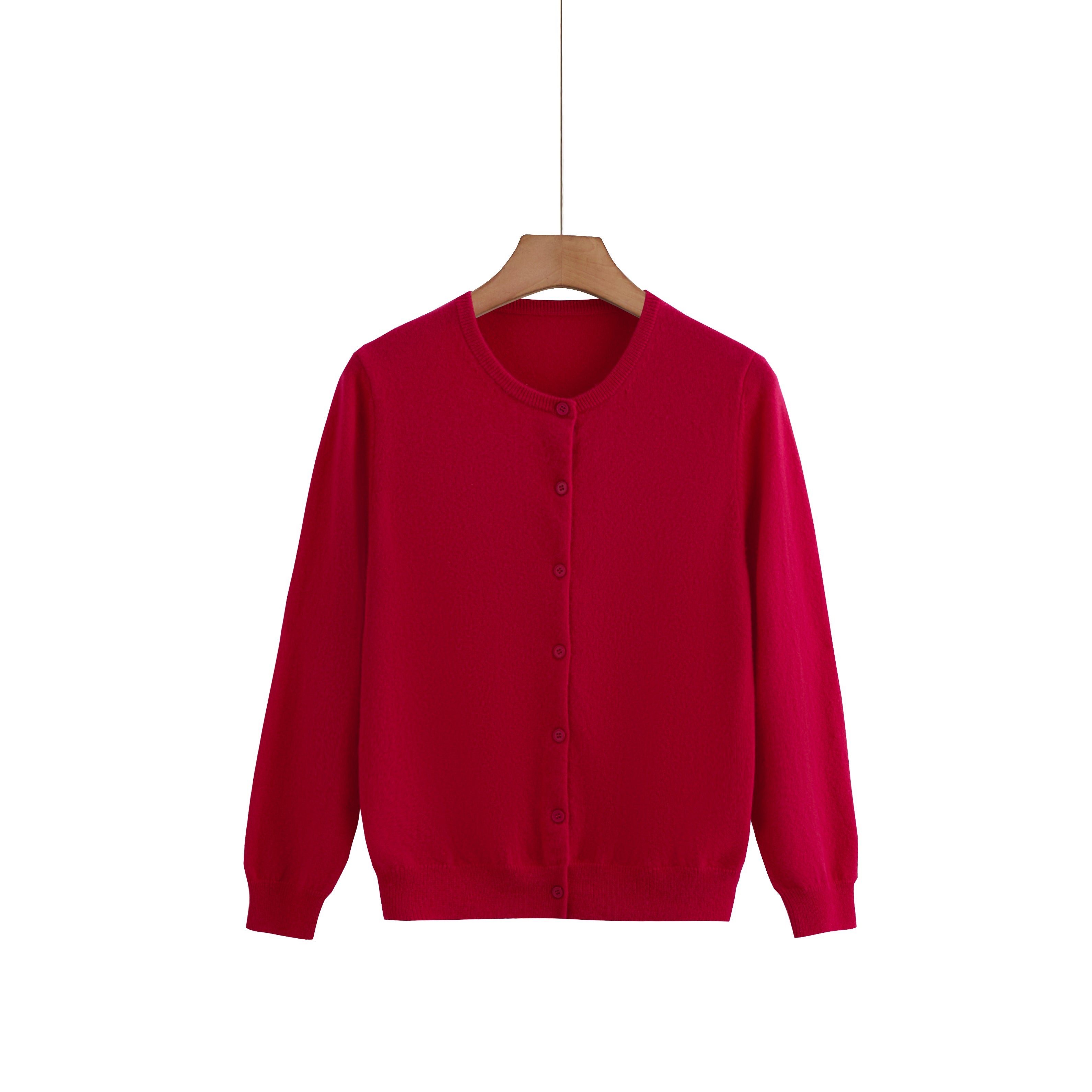 Cashmere Round-Neck Cardigan — Colour Edit