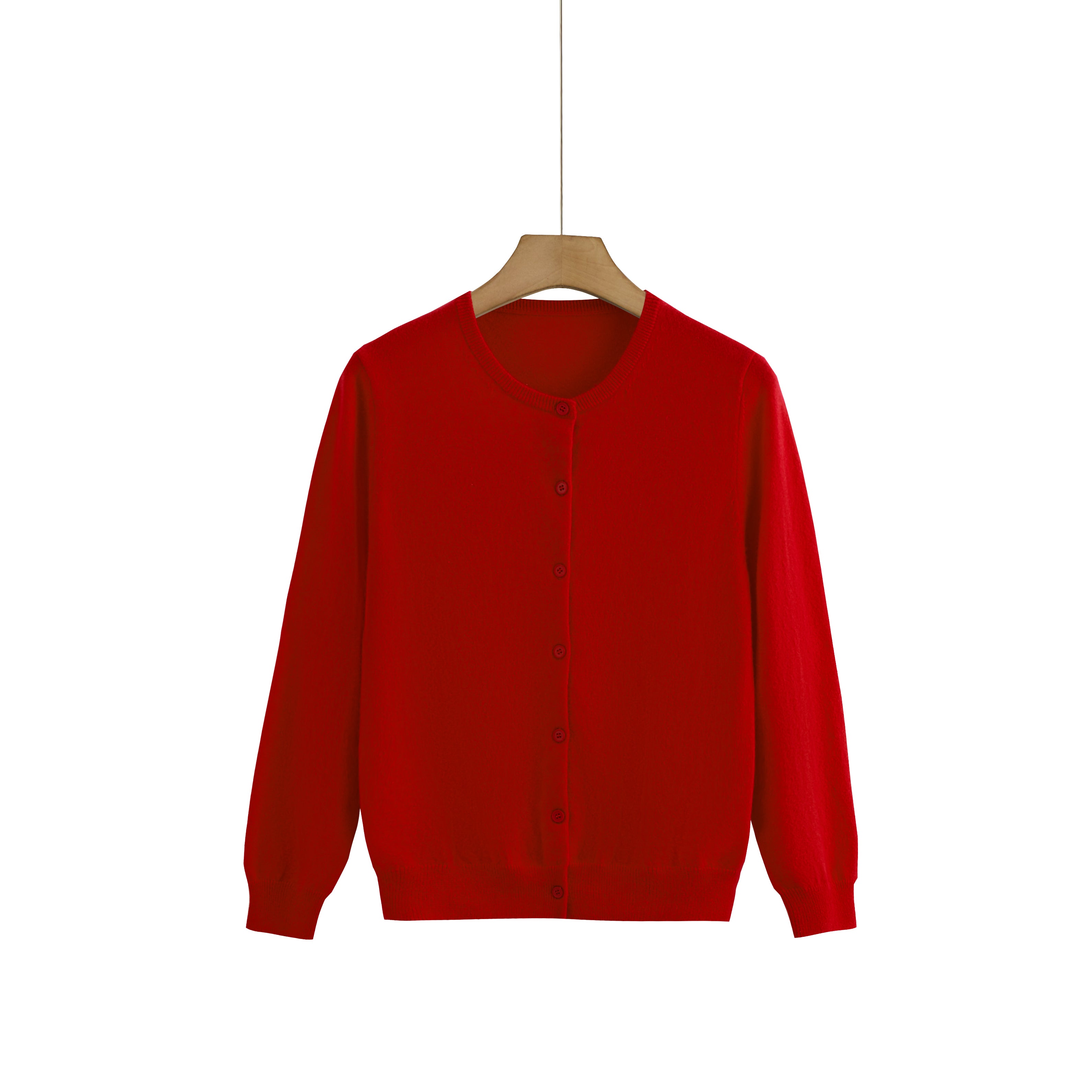 Cashmere Round-Neck Cardigan — Colour Edit