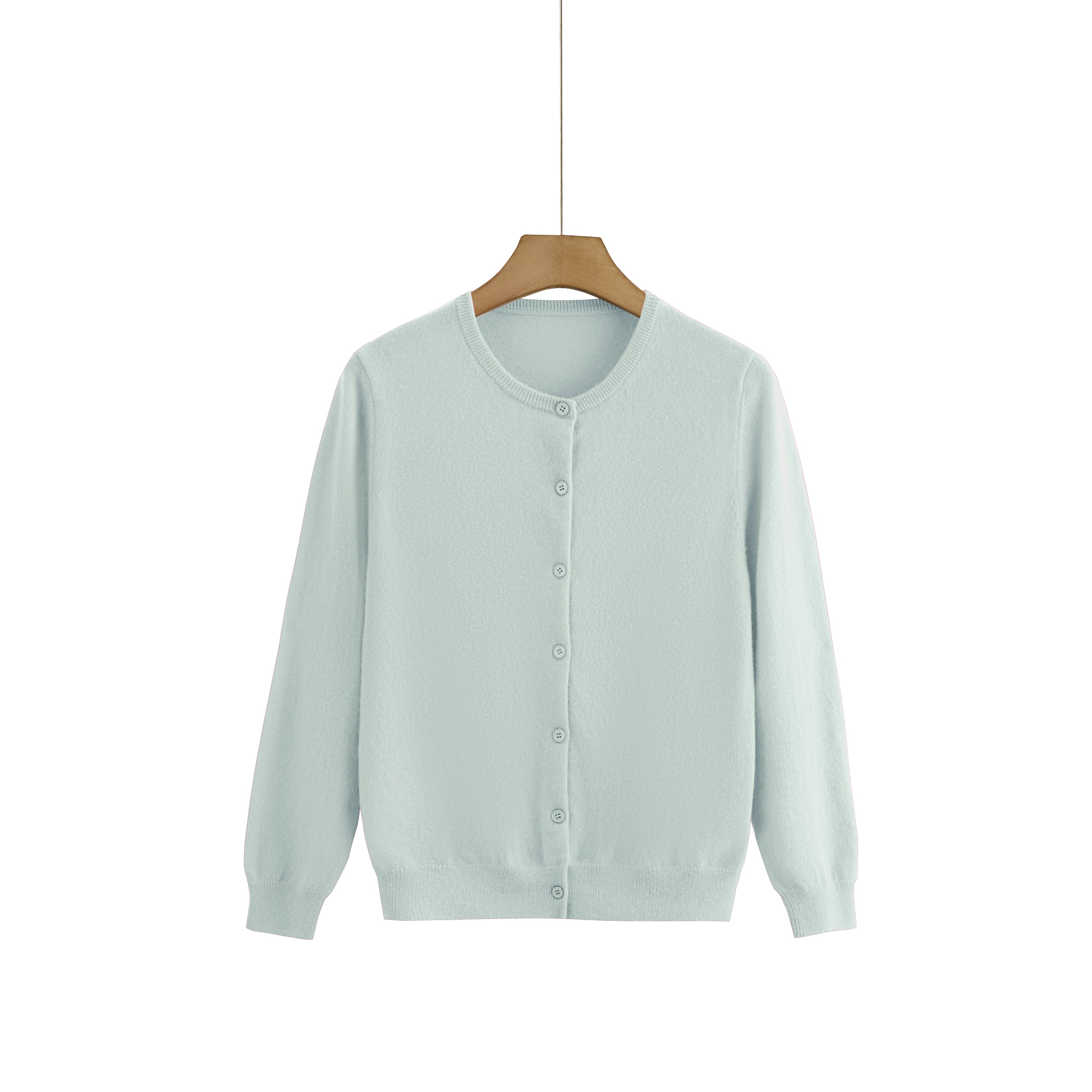 Cashmere Round-Neck Cardigan — Colour Edit