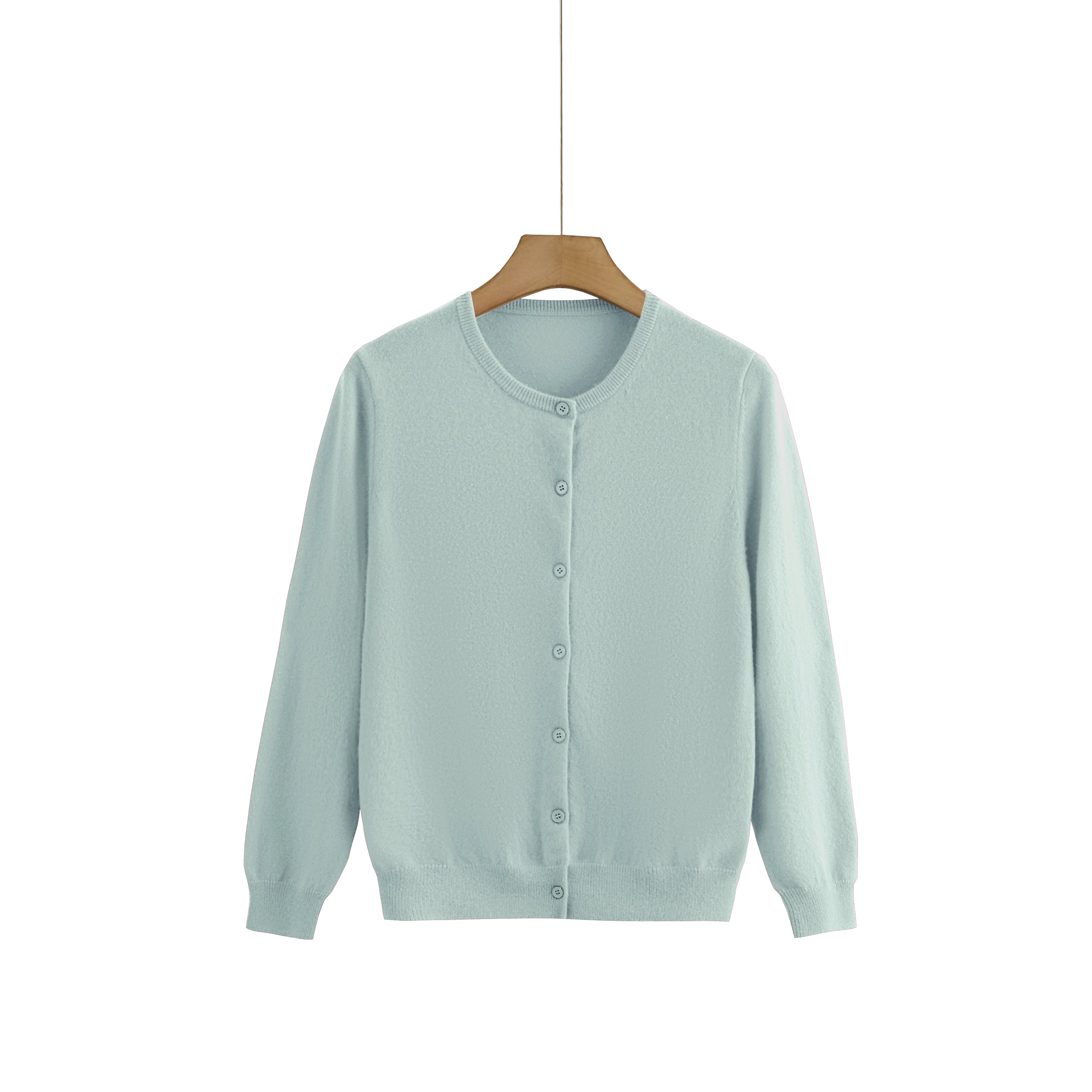Cashmere Round-Neck Cardigan — Colour Edit