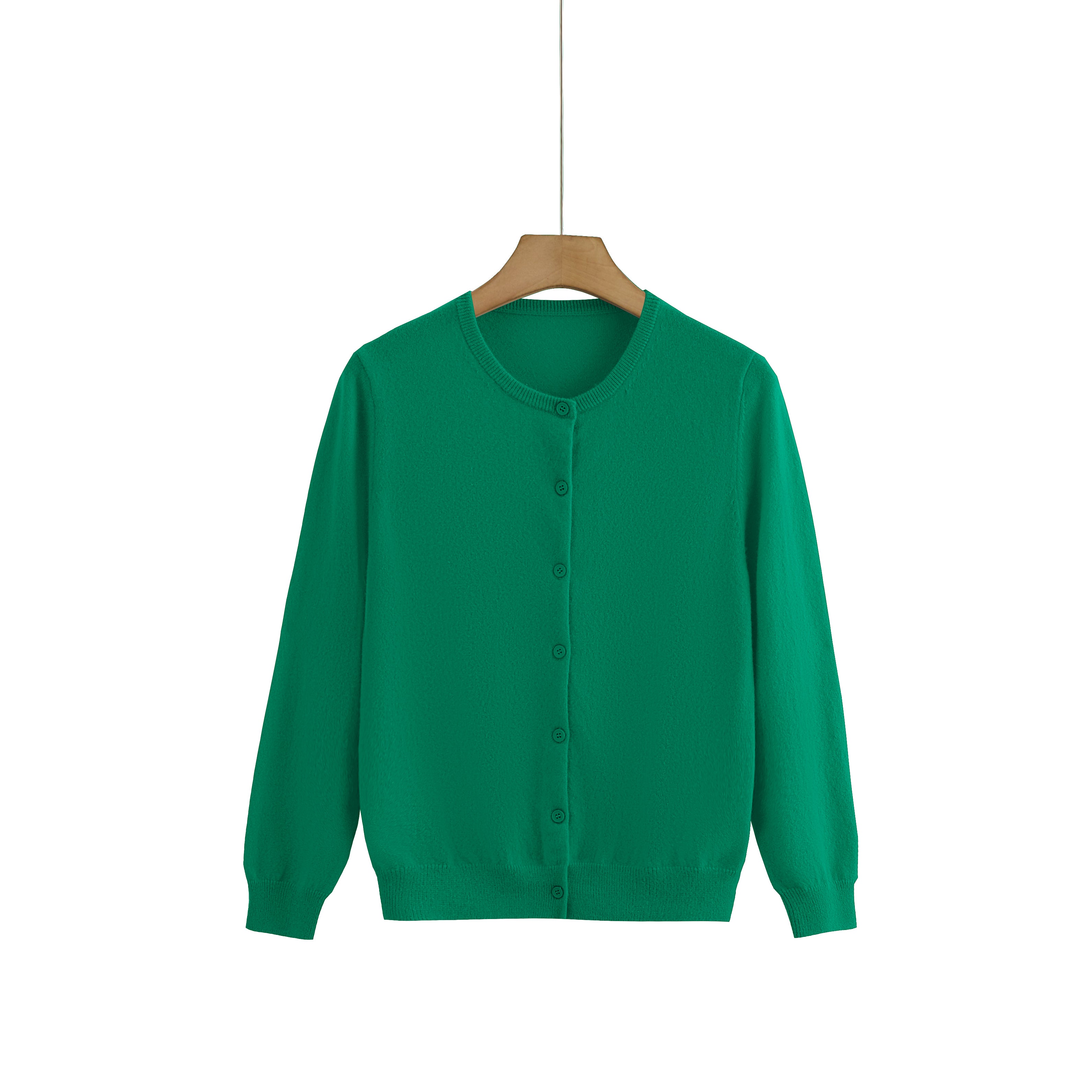 Cashmere Round-Neck Cardigan — Colour Edit