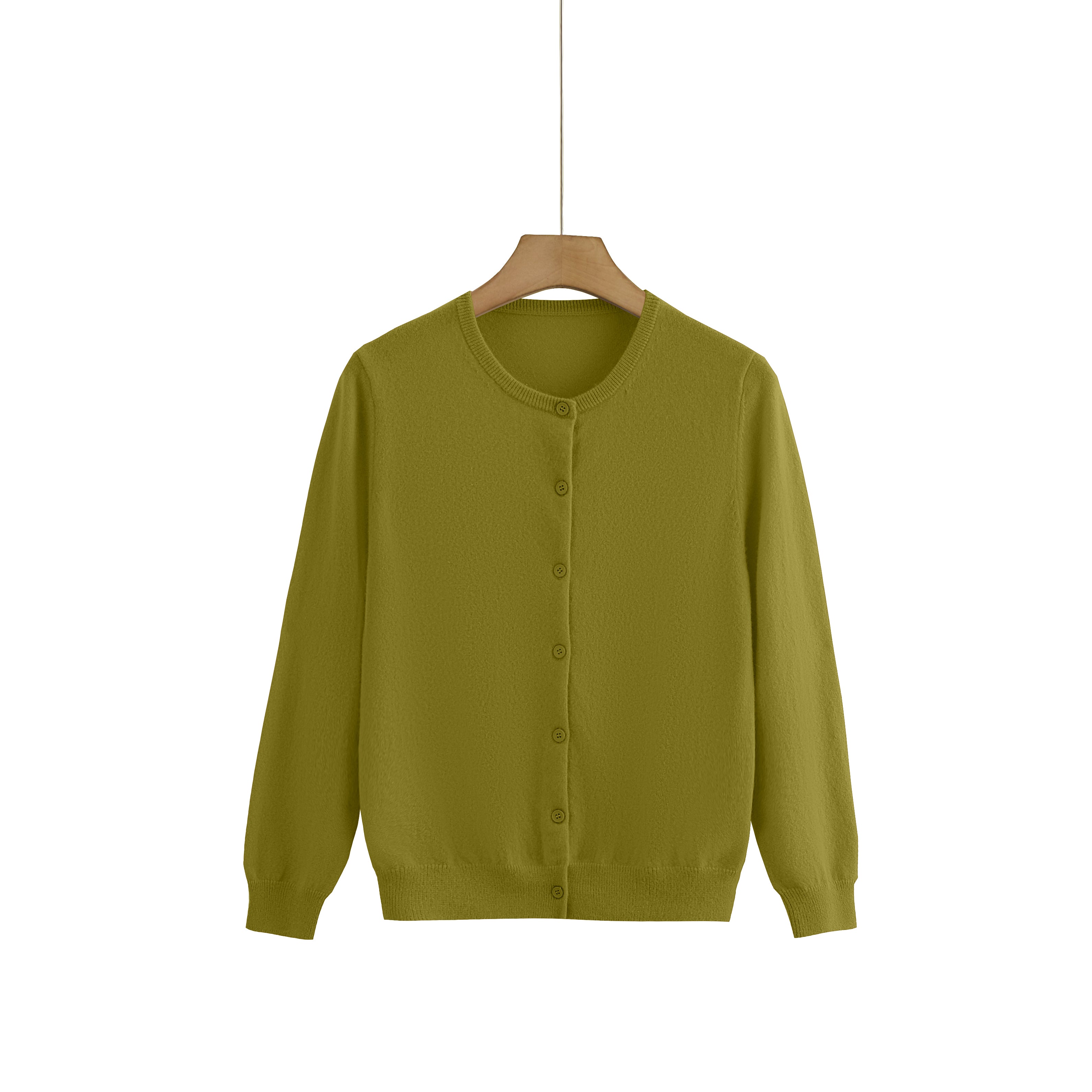 Cashmere Round-Neck Cardigan — Colour Edit