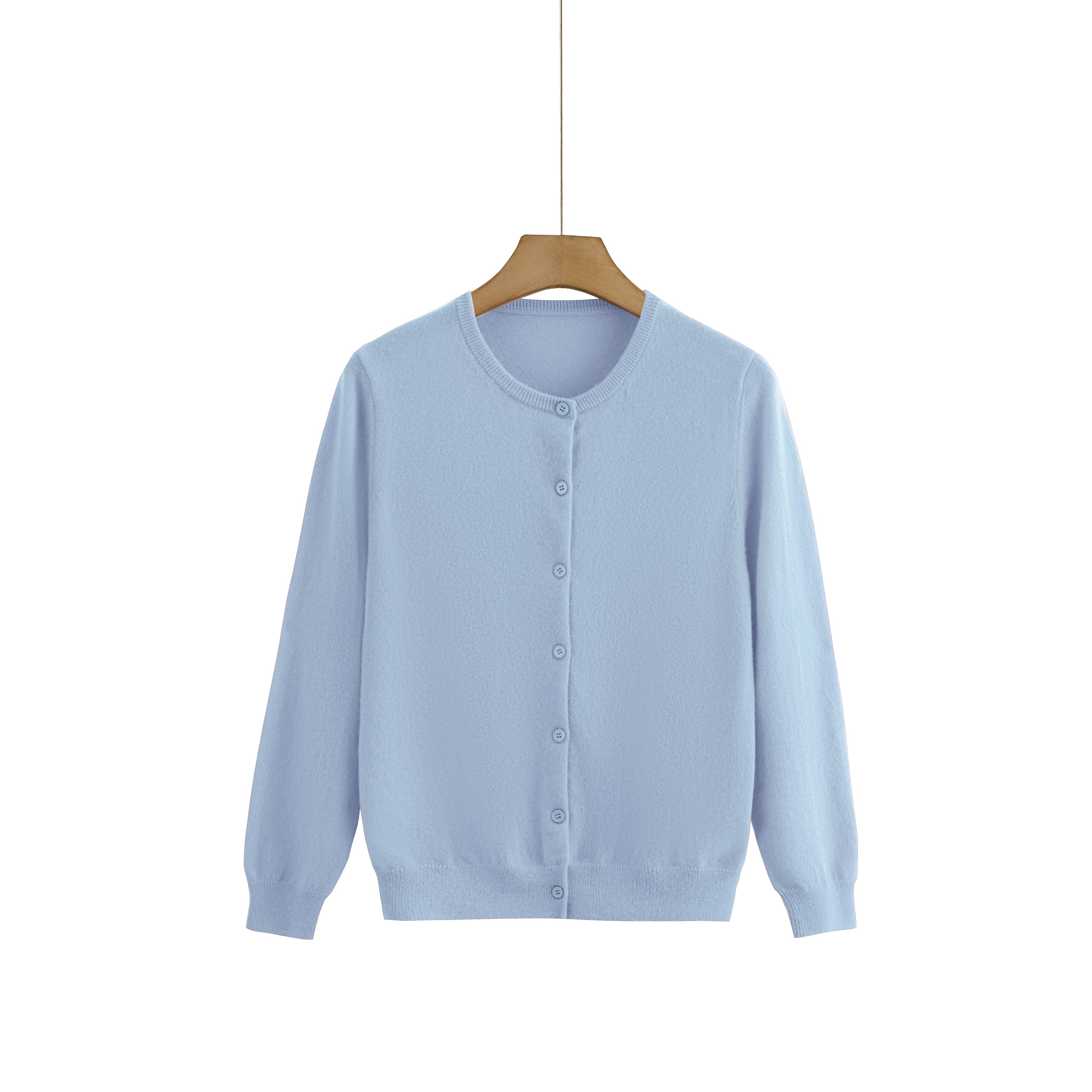 Cashmere Round-Neck Cardigan — Colour Edit