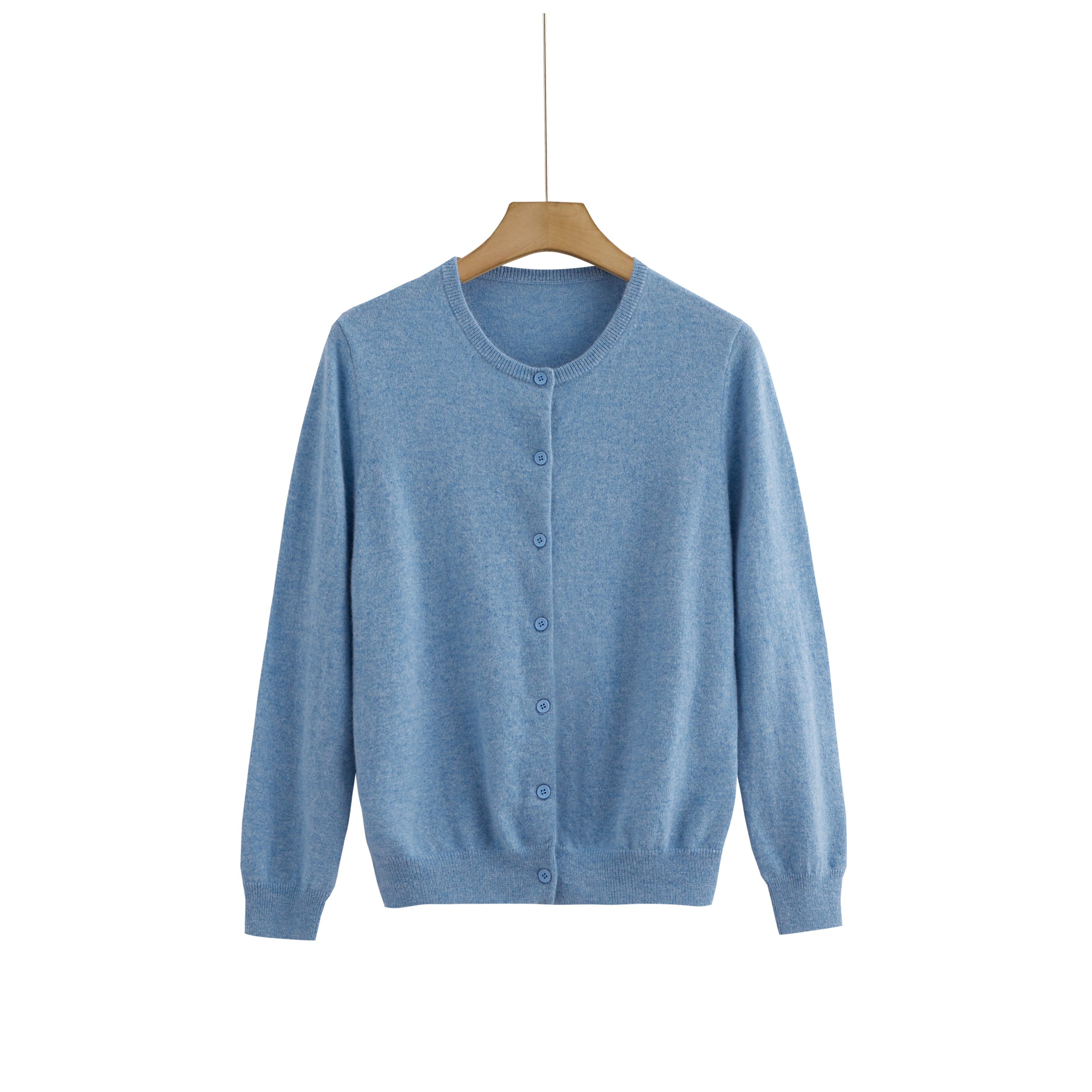Cashmere Round-Neck Cardigan — Colour Edit