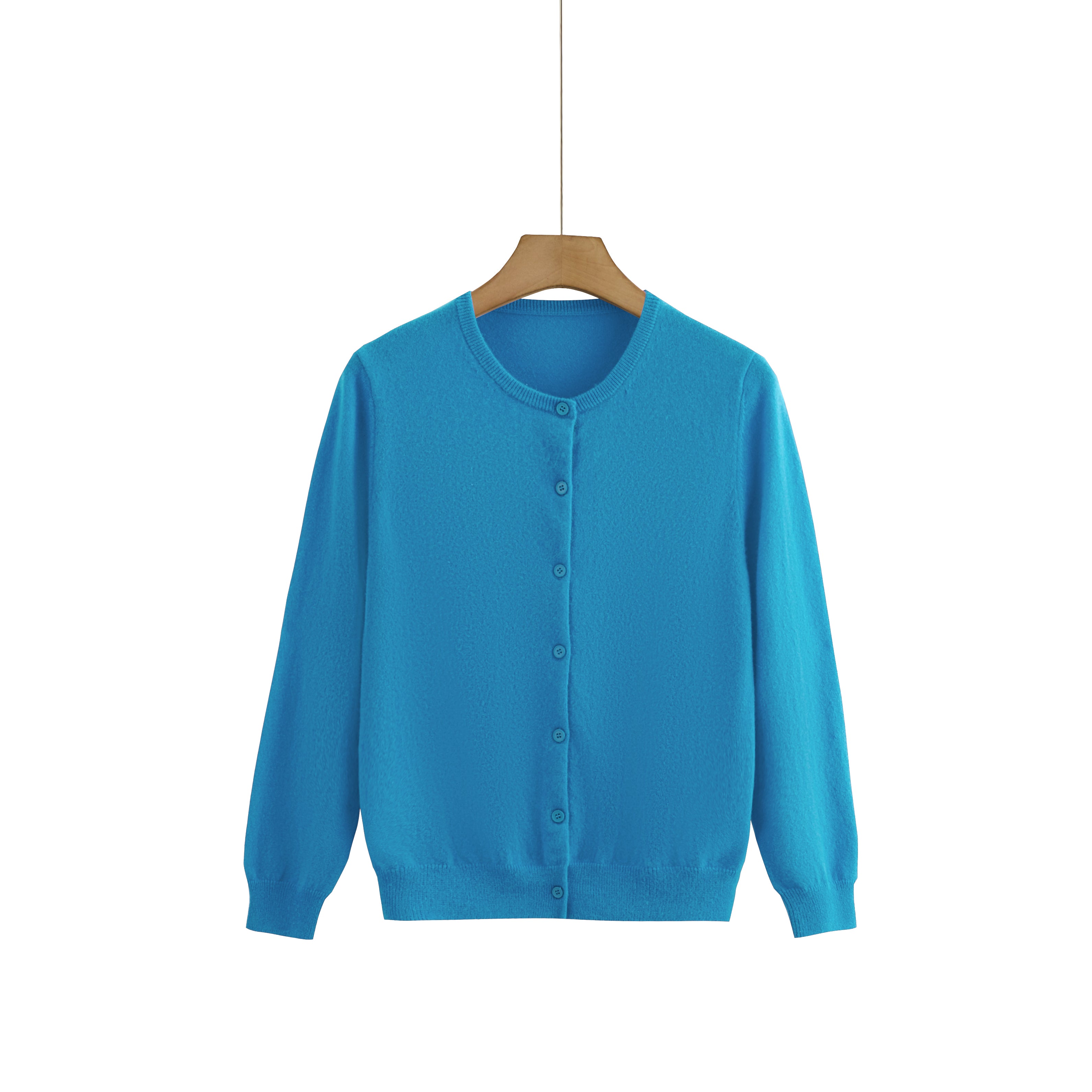 Cashmere Round-Neck Cardigan — Colour Edit