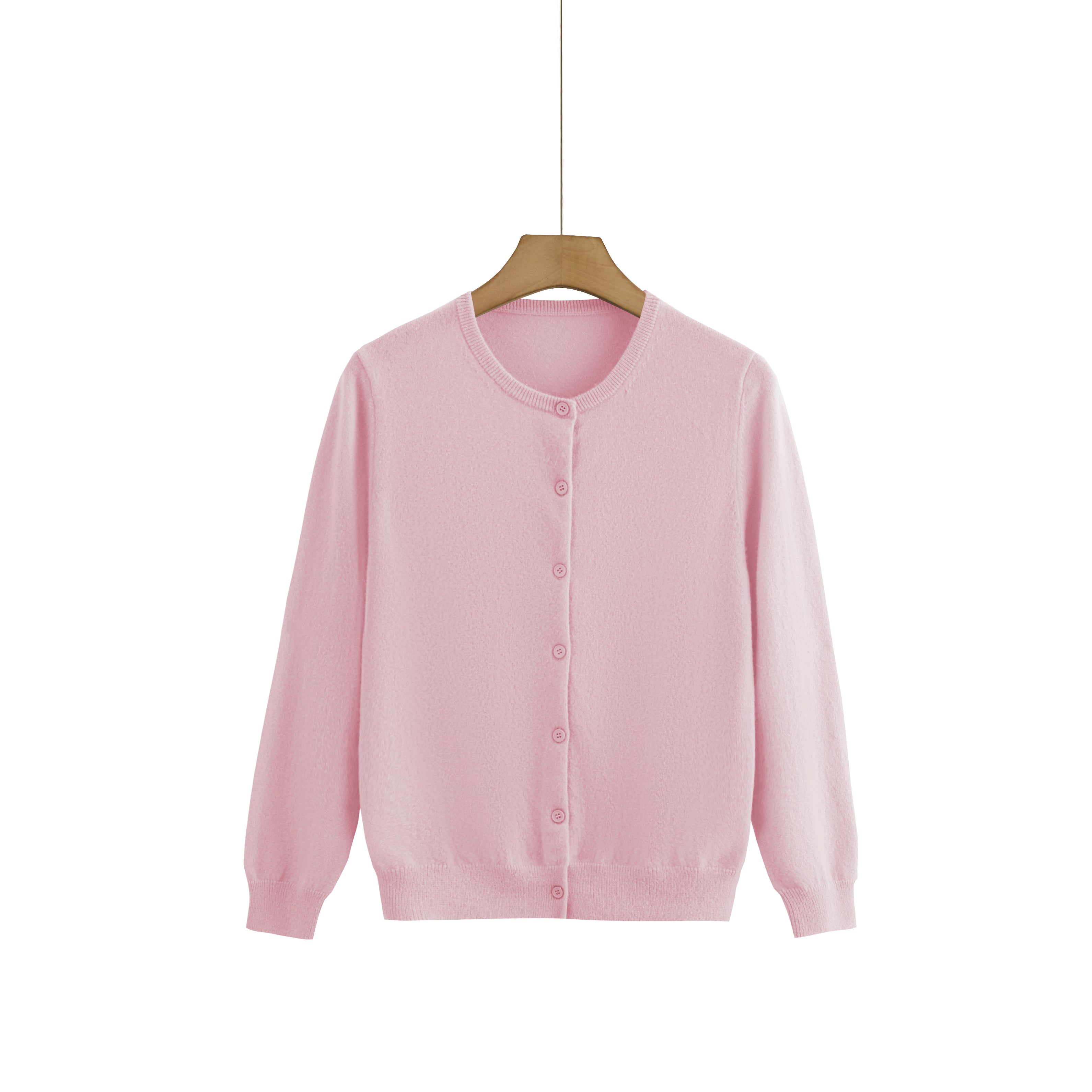 Cashmere Round-Neck Cardigan — Colour Edit