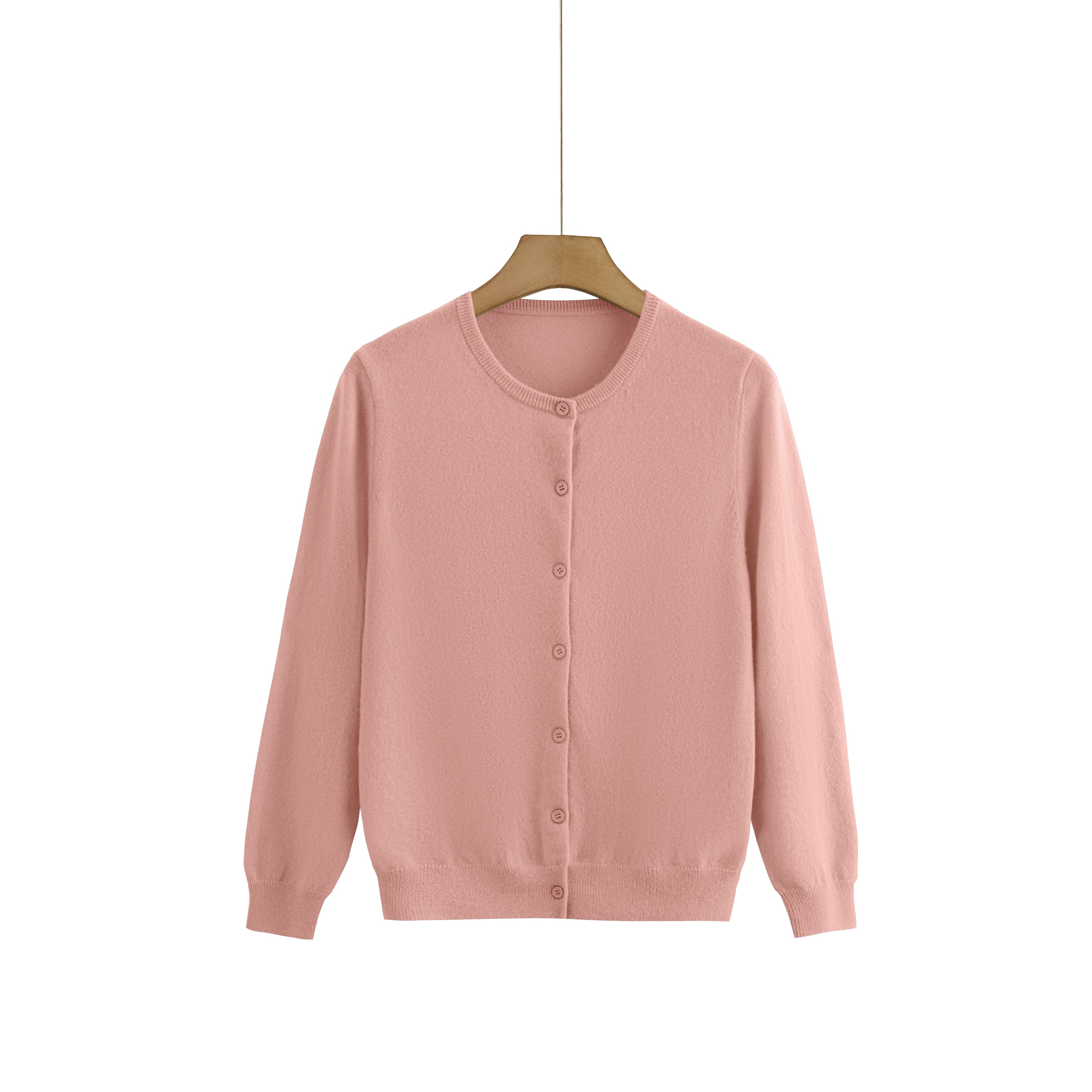 Cashmere Round-Neck Cardigan — Colour Edit